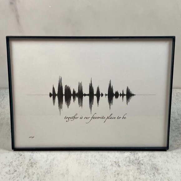 Together Is Our Favorite Place To Be Soundwave Wall Art - Premade - Picture 1 of 4